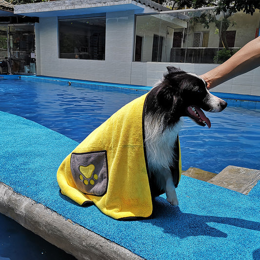 Double-Sided Absorbent Pet Bath Towel