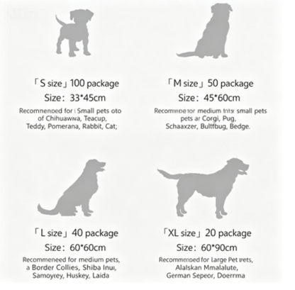 Pet Urine Pad Disposable Dog Pee Pad Thick Absorbent Bamboo Charcoal Deodorizing Waterproof Pad Dog Diaper Absorbent Paper