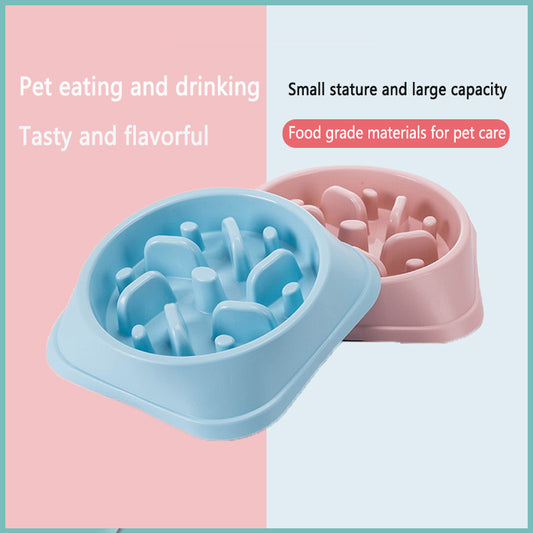 Jungle Pillar Slow Feed Dog Bowl
