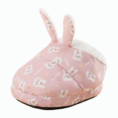 Semi-Enclosed Slipper Pet Bed