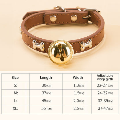 Claw Print Bone Alloy Bells for Pet Collars - Supplies for Dogs & Cats