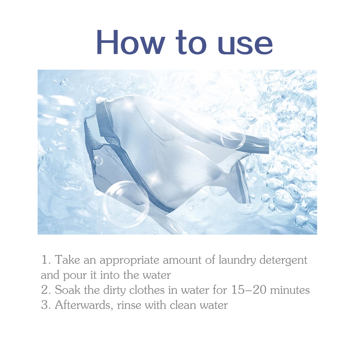 Active Enzyme Laundry Detergent, Laundry Stains And Blood Stains Cleaning Laundry Multi-purpose Detergent