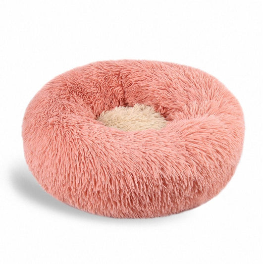 Round Plush Snuggle Bed — Warm Nest for Naptime