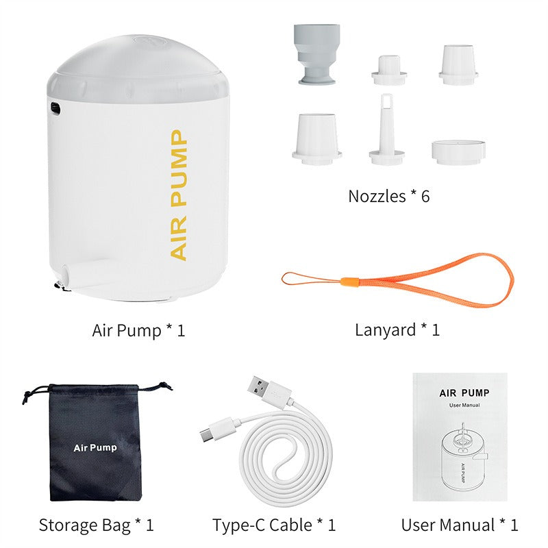 Wireless portable charging and suction dual-use outdoor air pump mini air pump air cushion swimming ring electric air pump