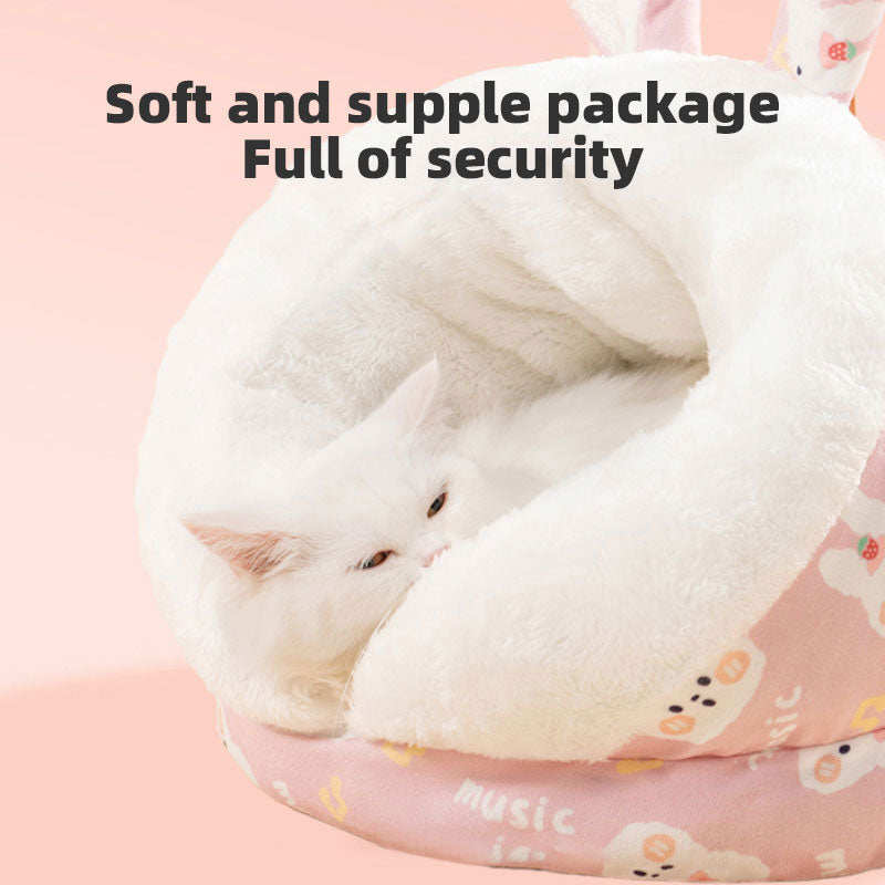 Semi-Enclosed Slipper Pet Bed