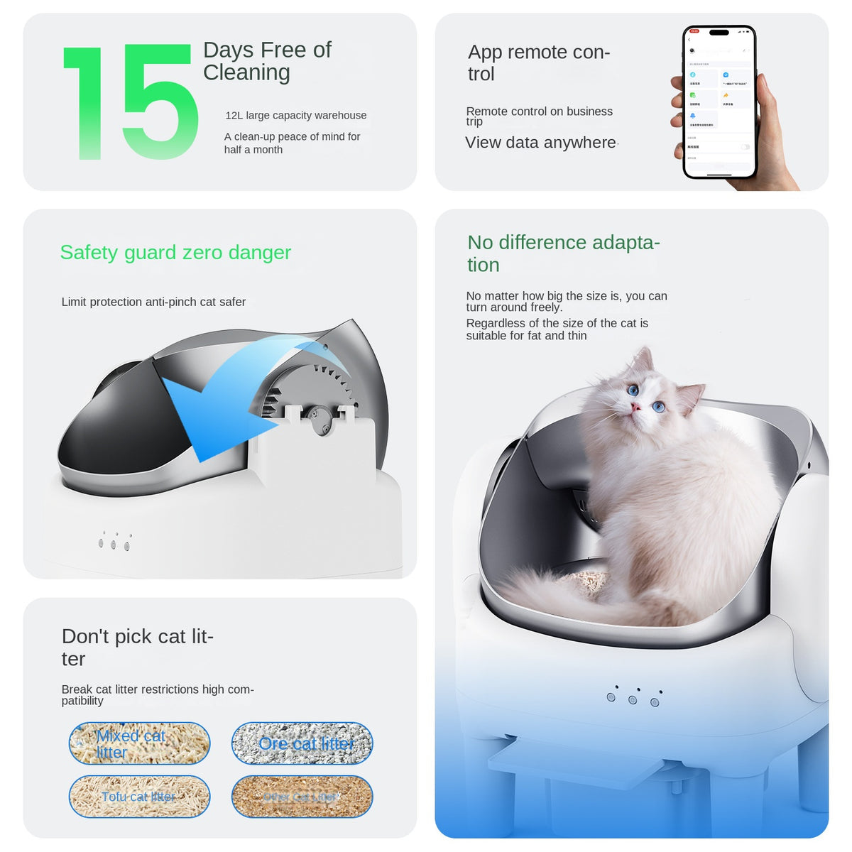 Open-Design Smart Self-Cleaning Litter Box