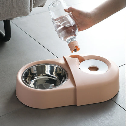 Anti-Overturn Automatic Water & Food Bowl for Dogs & Cats