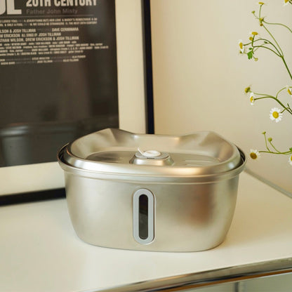 3L Stainless Steel Filtered Pet Water Dispenser