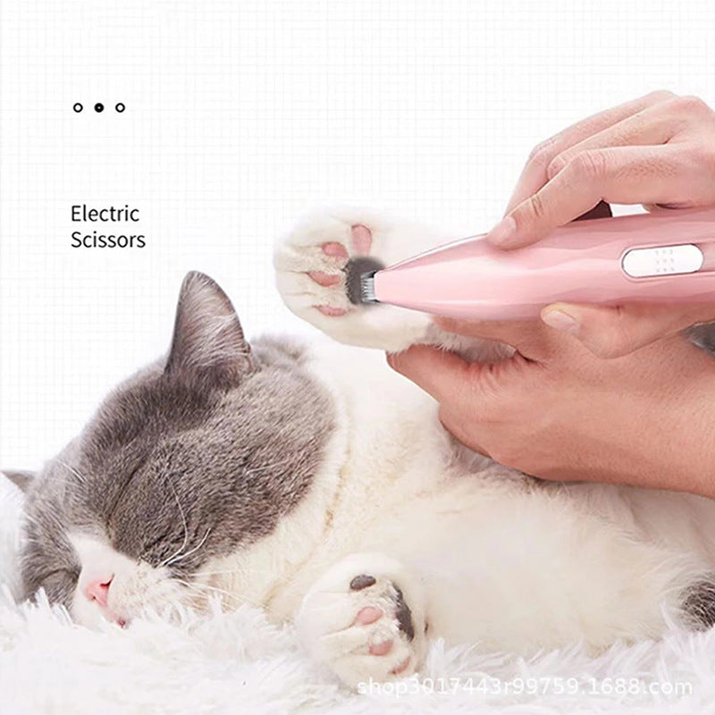 Pet Hair Clipper Cat Dog Foot Trimming Shaver Electric Hair Trimmer