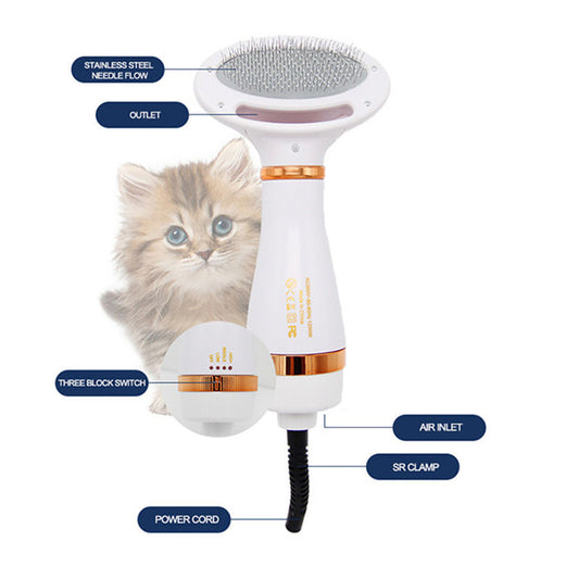 Warm Air Comfort Comb — Gentle Drying & Brushing in One