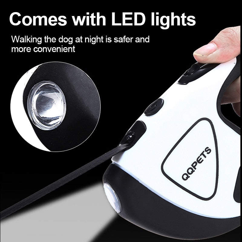 LED Automatic Retractable Dog Leash