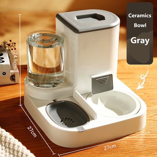 Automatic Cat & Dog Feeder — Stainless Steel Bowl