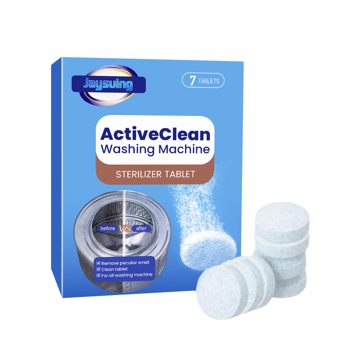 Washing Machine Cleaning Tablets, Washing Machine Slot Automatic Drum Cleaning Dirt And Odor Cleaning Tablets