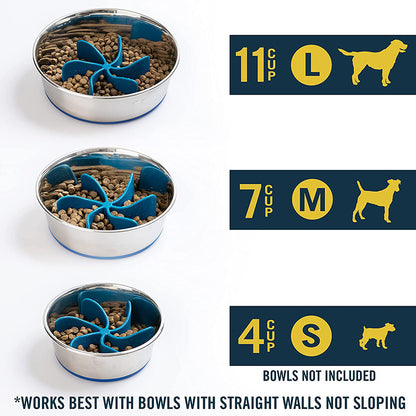OurPets Pet Feeder Propeller Dogs Slow Down Feeding Speed Protect Intestinal Feeder