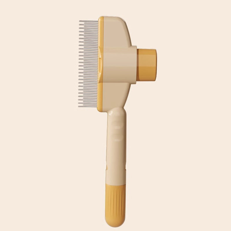 Dog & Cat Grooming Brush: Automatic Hair Remover with 1-Button Self-Cleaning & Massage