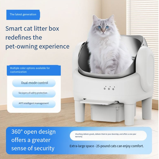 Open-Design Smart Self-Cleaning Litter Box