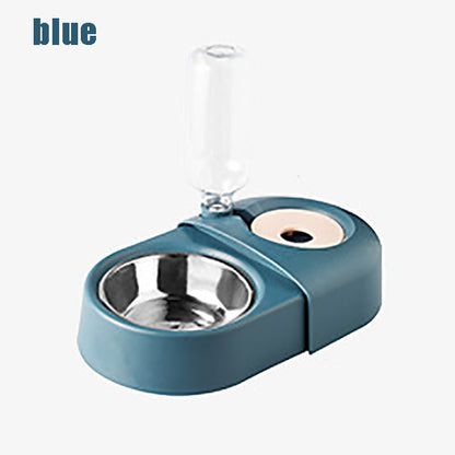 Anti-Overturn Automatic Water & Food Bowl for Dogs & Cats