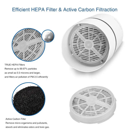 Air Purifier Air Cleaner for Home HEPA Filters 5v USB  cable Low Noise Air Purifier with Night Light Desktop GL2103