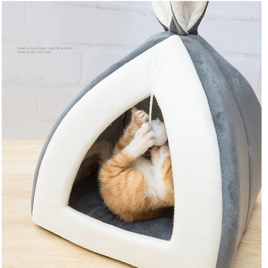 Collapsible Cat Cave Bed